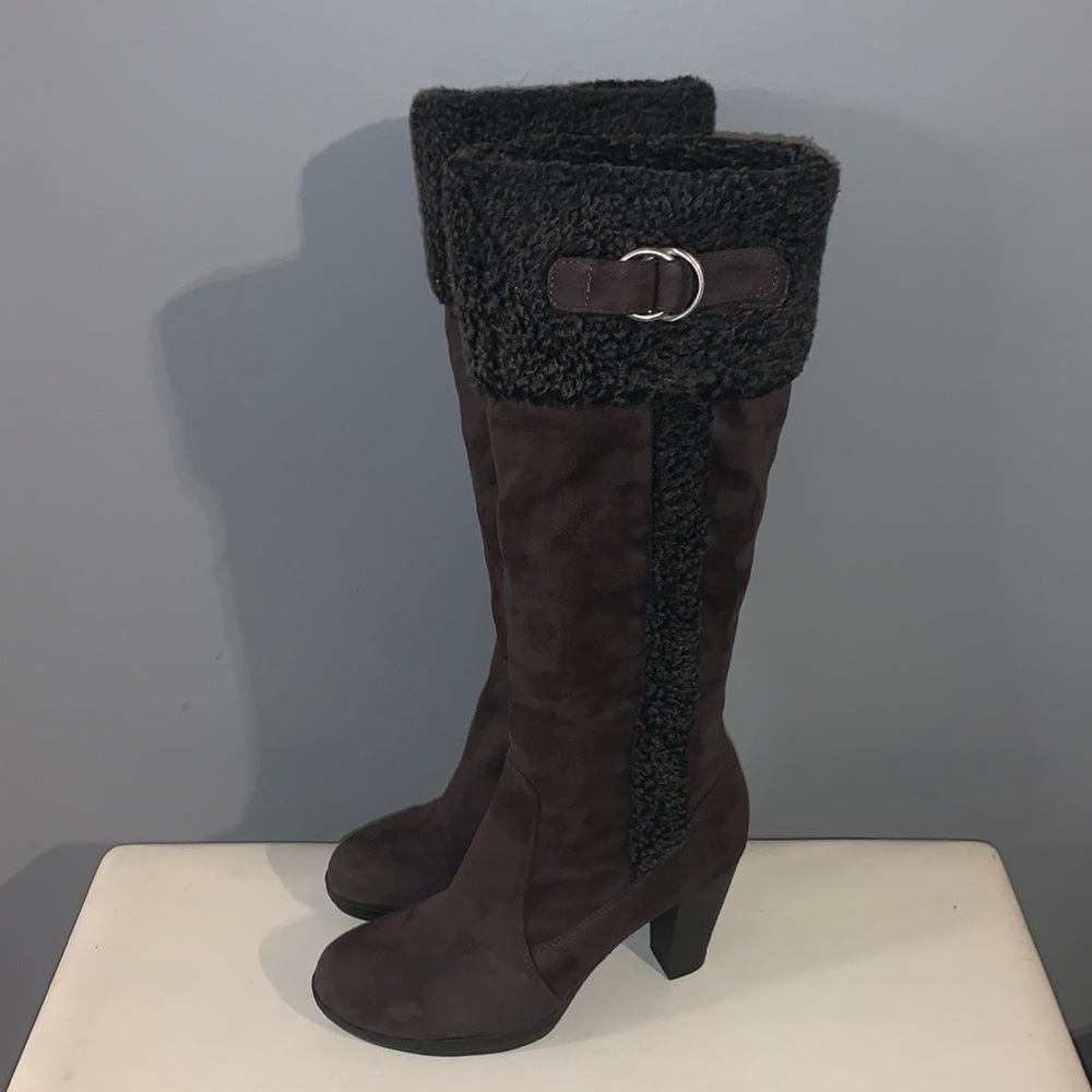 Naturalizer women’s tall suede heeled boots